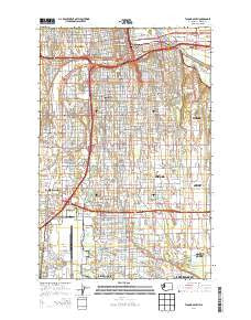 Tacoma South Washington Current topographic map, 1:24000 scale, 7.5 X 7.5 Minute, Year 2014