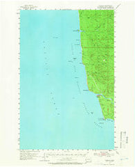 Taholah Washington Historical topographic map, 1:62500 scale, 15 X 15 Minute, Year 1955
