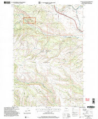 Taneum Canyon Washington Historical topographic map, 1:24000 scale, 7.5 X 7.5 Minute, Year 2003