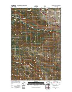 Taneum Canyon Washington Historical topographic map, 1:24000 scale, 7.5 X 7.5 Minute, Year 2011