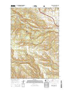 Taneum Canyon Washington Current topographic map, 1:24000 scale, 7.5 X 7.5 Minute, Year 2014
