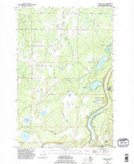 Tanwax Lake Washington Historical topographic map, 1:24000 scale, 7.5 X 7.5 Minute, Year 1990
