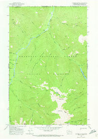 Tatoosh Buttes Washington Historical topographic map, 1:24000 scale, 7.5 X 7.5 Minute, Year 1969