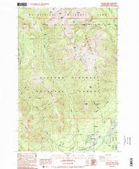 Tatoosh Lakes Washington Historical topographic map, 1:24000 scale, 7.5 X 7.5 Minute, Year 1989