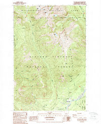 Tatoosh Lakes Washington Historical topographic map, 1:24000 scale, 7.5 X 7.5 Minute, Year 1989