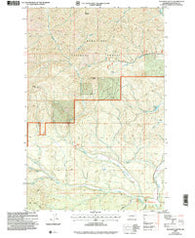 Teanaway Butte Washington Historical topographic map, 1:24000 scale, 7.5 X 7.5 Minute, Year 2003