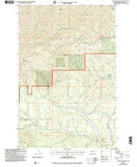 Teanaway Butte Washington Historical topographic map, 1:24000 scale, 7.5 X 7.5 Minute, Year 2003