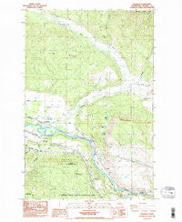 Teanaway Washington Historical topographic map, 1:24000 scale, 7.5 X 7.5 Minute, Year 1985