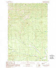Teanaway Washington Historical topographic map, 1:24000 scale, 7.5 X 7.5 Minute, Year 1989