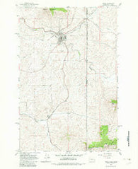 Tekoa Washington Historical topographic map, 1:24000 scale, 7.5 X 7.5 Minute, Year 1964