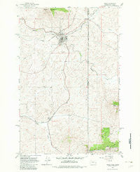 Tekoa Washington Historical topographic map, 1:24000 scale, 7.5 X 7.5 Minute, Year 1964