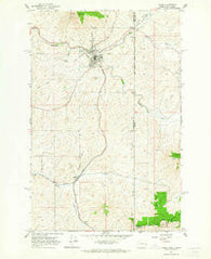 Tekoa Washington Historical topographic map, 1:24000 scale, 7.5 X 7.5 Minute, Year 1964