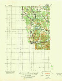 Tenino Washington Historical topographic map, 1:62500 scale, 15 X 15 Minute, Year 1940