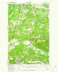 Tenino Washington Historical topographic map, 1:62500 scale, 15 X 15 Minute, Year 1949