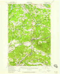 Tenino Washington Historical topographic map, 1:62500 scale, 15 X 15 Minute, Year 1949