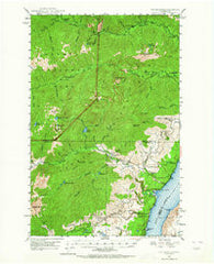 The Brothers Washington Historical topographic map, 1:62500 scale, 15 X 15 Minute, Year 1947