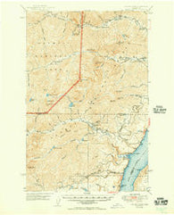The Brothers Washington Historical topographic map, 1:62500 scale, 15 X 15 Minute, Year 1950