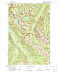 The Cradle Washington Historical topographic map, 1:24000 scale, 7.5 X 7.5 Minute, Year 1965