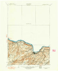 The Dalles Oregon Historical topographic map, 1:125000 scale, 30 X 30 Minute, Year 1934