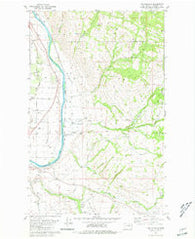 The Pothole Washington Historical topographic map, 1:24000 scale, 7.5 X 7.5 Minute, Year 1980