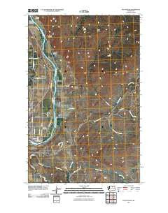 The Pothole Washington Historical topographic map, 1:24000 scale, 7.5 X 7.5 Minute, Year 2011