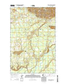 Thimble Mountain Washington Current topographic map, 1:24000 scale, 7.5 X 7.5 Minute, Year 2014