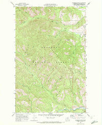 Thompson Ridge Washington Historical topographic map, 1:24000 scale, 7.5 X 7.5 Minute, Year 1969