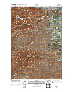Tieton Washington Historical topographic map, 1:24000 scale, 7.5 X 7.5 Minute, Year 2011