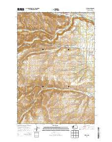 Tieton Washington Current topographic map, 1:24000 scale, 7.5 X 7.5 Minute, Year 2014