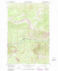 Tieton Basin Washington Historical topographic map, 1:24000 scale, 7.5 X 7.5 Minute, Year 1967