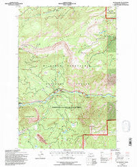 Tieton Basin Washington Historical topographic map, 1:24000 scale, 7.5 X 7.5 Minute, Year 1992