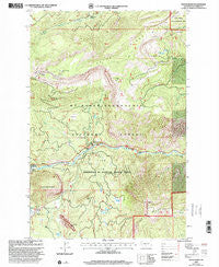 Tieton Basin Washington Historical topographic map, 1:24000 scale, 7.5 X 7.5 Minute, Year 2000