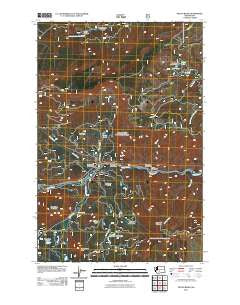 Tieton Basin Washington Historical topographic map, 1:24000 scale, 7.5 X 7.5 Minute, Year 2011