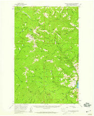 Tiffany Mountain Washington Historical topographic map, 1:62500 scale, 15 X 15 Minute, Year 1956