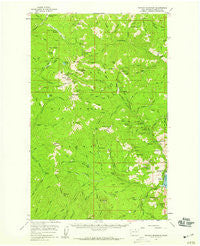 Tiffany Mountain Washington Historical topographic map, 1:62500 scale, 15 X 15 Minute, Year 1956