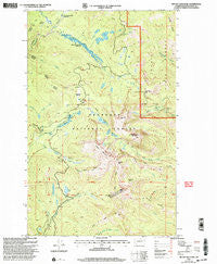 Tiffany Mountain Washington Historical topographic map, 1:24000 scale, 7.5 X 7.5 Minute, Year 2001