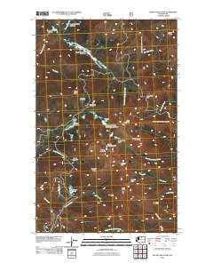 Tiffany Mountain Washington Historical topographic map, 1:24000 scale, 7.5 X 7.5 Minute, Year 2011