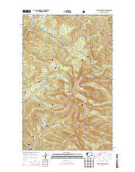 Tiffany Mountain Washington Current topographic map, 1:24000 scale, 7.5 X 7.5 Minute, Year 2014