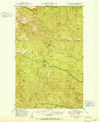 Togo Mountain Washington Historical topographic map, 1:62500 scale, 15 X 15 Minute, Year 1951
