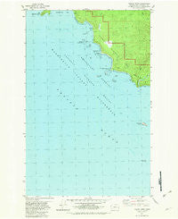 Toleak Point Washington Historical topographic map, 1:24000 scale, 7.5 X 7.5 Minute, Year 1982