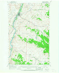 Tonasket Washington Historical topographic map, 1:62500 scale, 15 X 15 Minute, Year 1957