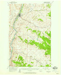 Tonasket Washington Historical topographic map, 1:62500 scale, 15 X 15 Minute, Year 1957