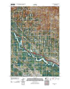 Toppenish Washington Historical topographic map, 1:24000 scale, 7.5 X 7.5 Minute, Year 2011