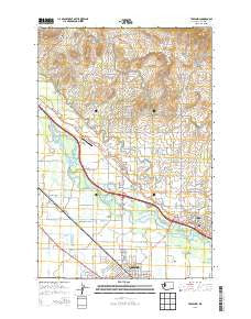 Toppenish Washington Current topographic map, 1:24000 scale, 7.5 X 7.5 Minute, Year 2013