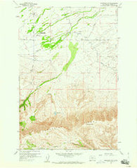 Toppenish Mtn. Washington Historical topographic map, 1:24000 scale, 7.5 X 7.5 Minute, Year 1958
