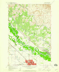 Toppenish Washington Historical topographic map, 1:24000 scale, 7.5 X 7.5 Minute, Year 1958