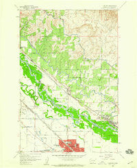 Toppenish Washington Historical topographic map, 1:24000 scale, 7.5 X 7.5 Minute, Year 1958