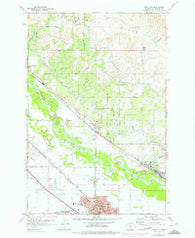 Toppenish Washington Historical topographic map, 1:24000 scale, 7.5 X 7.5 Minute, Year 1958