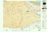 Toppenish Washington Historical topographic map, 1:100000 scale, 30 X 60 Minute, Year 1979