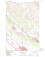 Toppenish Washington Historical topographic map, 1:24000 scale, 7.5 X 7.5 Minute, Year 1958